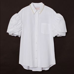 Simone Rocha x H&M. Oversized, straight-cut shirt